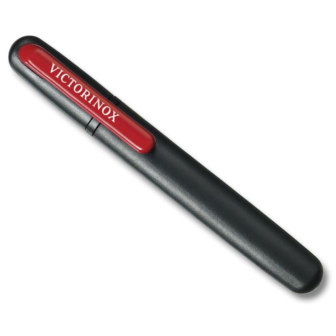 Victorinox Dual Knife Sharpener, Swiss Made, Portable, Black/Red