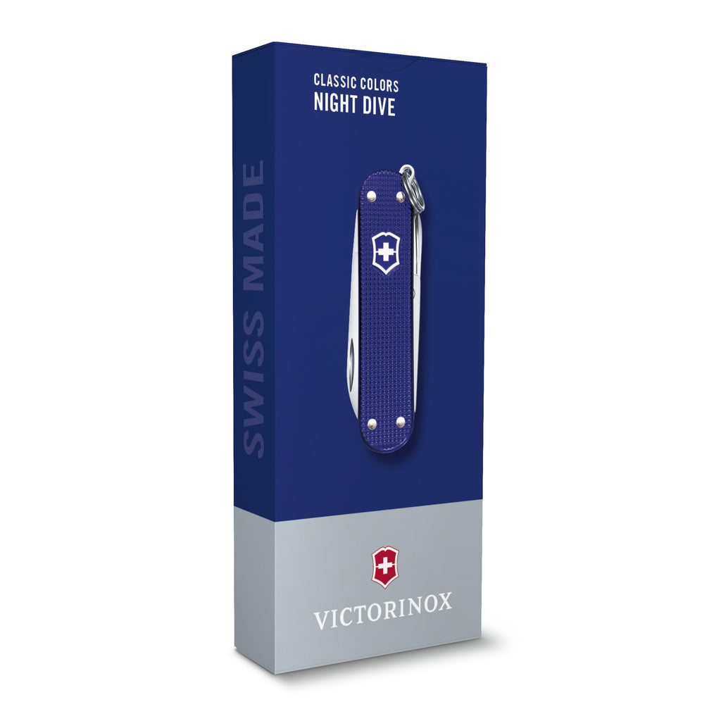 Victorinox, Classic SD Alox, Swiss Army Pocket Knife, Small, Multi Tool, Camping, 5 Functions, Blade, small, Nail file, Screwdriver 2.5 mm